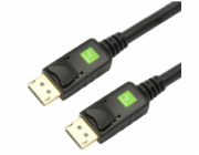 Kabel monitorowy DisplayPort / Displayport M/M czarny 10m