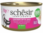 SCHESIR Chicken with ham in jelly - mokré krmivo pro kočk...