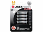 AgfaPhoto Ultra alkalická baterie 1.5V, LR06/AA, 4ks 