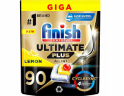 Kapsle do myčky Finish ultimate plus citron, 90 ks.