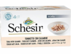 SCHESIR Tuňák s lososem v želé Box - mokré krmivo pro koč...