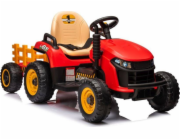 Lean Cars Bateriový traktor BBH-030 červený