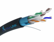Extralink CAT6 FTP (F/UTP) síťový kabel V2 venkovní kroucený pár 50M