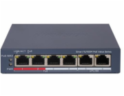 Hikvision DS-3E1106P-EI/M, 4portový Fast Ethernet, Smart PoE switch