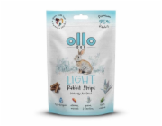 OLLO Air-Dried Light Rabbit strips - pamlsek pro psa - 80g