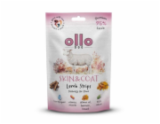 OLLO Air-Dried Skin & Coat Lamb strips - pamlsek pro psa - 80g