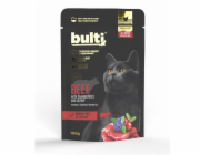 BULTI Superfoods Beef with cranberries and catnip - mokré krmivo pro kočky - 100g
