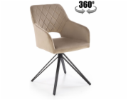 NENURODYTA_V JÍDELNÍ ŽIDLE K535 MATNÁ BÉŽOVÁ 57X60X86