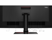 Lenovo ThinkVision P34w-20 LED display 86,7 cm (34.1") 3440 x 1440 px Wide Quad HD Černá