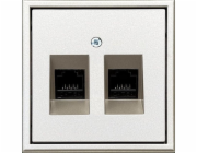 Počítačová zásuvka LIREGUS MODERN, 2 ks, barva šampaňského