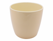 Květináč Domoletti Emi, keramický, O 22 cm, žlutý