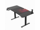 ULTRADESK herní stůl LEVEL V2 RED, 140x68cm, 72-117cm, el...