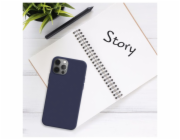 Zadní pogumovaný kryt FIXED Story pro Samsung Galaxy S25+, modrý
