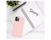 Zadní pogumovaný kryt FIXED Story pro Samsung Galaxy S25+, růžový