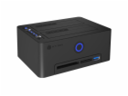 IcyBox IB-1233CL-CR čtečka karet 2x 2,5/3,5 SSD/HDD