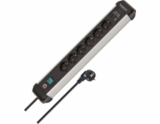 Brennenstuhl 1391030611 3m prodlužovací kabel 6x zásuvka Vnitřní Černá, Stříbrná