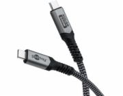 Goobay Kabel USB-C™ s textilním krytem, USB4™, 240 W, 40 Gbit/s, Power Delivery, 1,5 m - Délka kabelu 1,5 m
