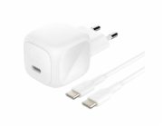 Belkin BOOST CHARGE™ 45W USB-C Power Delivery PPS nástěnná nabíječka + 1m USB-C na USB-C kabel, bílá