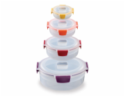 Joseph Joseph Nest Lock 4-Piece Multic. Round Food Container Set