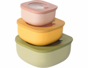 Guzzini STORE&MORE BIO set of 3 Shallow Containers Assorted col.