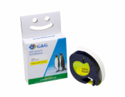 G&G Schriftband 12mm x 4m sw-gb Komp. m. Dymo S0721670/ 91222