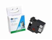 G&G Schriftband 12mm x 7m sw-ws Komp. m. Dymo D1/ 45013/ S072053