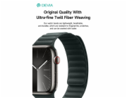 Deví řemínek Deluxe Magnetic Fiber Watch Band 44/45/46mm - Evergreen