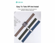 Deví řemínek Deluxe Magnetic Fiber Watch Band 44/45/46mm - Taupe