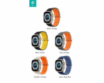 Deví řemínek Deluxe Series Sport6 Silicone Two-tone Band 44/45/49mm - Black/Orange