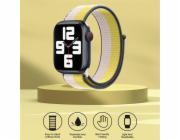 Deví řemínek Nylon Braided Two-Tone Loop pro Apple Watch 44/45/46mm - Oat Milk