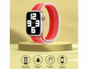 Deví řemínek Nylon Braided Two-Tone Loop pro Apple Watch 40/41/42mm - Peony