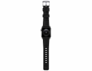 Nomad řemínek Rugged Strap pro Apple Watch 44/45/49mm - Black/Silver Hardware