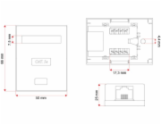 A-LAN GN005 network junction box Cat5e White
