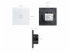 Maclean Energy MCE702W Touch light switch single glass wh...