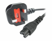 StarTech 3ft (1m) UK Laptop Power Cable, BS 1363 to C5 Clover Leaf, 2.5A 250V, 18AWG, Notebook/Laptop Replacement Cord, Printer Cable, UK Laptop Charger Cord, BS 1363 to IEC60320 C5 - Power Brick Cord