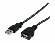 StarTech.com 6 ft Black USB 2.0 Extension Cable A to A - M/F - USB extension cable - USB (M) to USB (F) - USB 2.0 - 6 ft - black - USBEXTAA6BK - Prodlužovací šňůra USB - USB (M) do USB (F) - USB 2.0 -