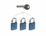 Visací zámek Richter RV.OVAL38 SET3 