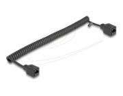 Delock - Sítový prodlužovací kabel - RJ-45 (F) do RJ-45 (F) - 3 m - 5 mm - UTP - CAT 5e - svinutý - cerná