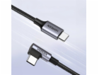 Ugreen kabel USB-C (rovný) / USB-C (úhlový) PD QC 60 W 3 ...