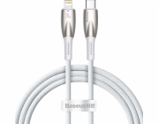 Kabel USB-C pro Lightning Baseus řady Glimmer, 20 W, 1 m (bílý)
