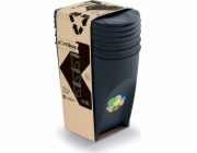 Prosperplast Odpadkový koš pro třídění 3 x 35L černý (IKWB35S3-S411)