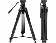 Kf Profesionální stativ pro natáčení videa Tripod + fluidní hlava / K&f Kf09.121