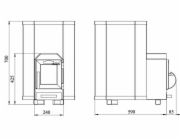 Saunová kamna na tuhá paliva STOVEMAN 13LS, 15,4 kW