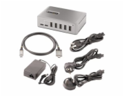 StarTech.com 10-Port USB-C Hub, 8x USB-A + 2x USB-C, Self-Powered w/ 65W Power Supply, USB 3.1 10Gbps Hub w/ BC1.2 Charging, Desktop/Laptop USB Hub with 3ft Locking USB-IF Certified Cable - USB Expans