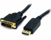 StarTech.com DisplayPort to DVI Cable - 6ft / 2m - 1920 x 1200 - M/M ? DP to DVI Adapter Cable ? Passive DisplayPort Monitor Cable (DP2DVI2MM6) - Kabel adaptéru - DVI-D (M) do DisplayPort (M) - 1.8 m 