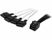 StarTech.com 1m Internal Mini SAS to SATA Cable - SFF-8643 to 4x SATA (SAS43SAT1M) - Kabel SATA/SAS - 4 x Mini SAS HD (SFF-8643) (Z) do SATA (Z) - 1 m - černá a stříbrná - pro P/N: SFF86448PLT2
