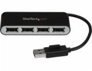 StarTech.com 4 Port USB 2.0 Hub - USB Bus Powered - Portable Multi Port USB 2.0 Splitter and Expander Hub - Small Travel USB Hub (ST4200MINI2) - Rozbočovač - 4 x USB 2.0 - desktop