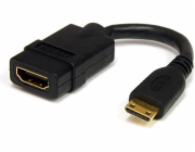 StarTech.com 5in Mini HDMI to HDMI Adapter, 4K High Speed HDMI Adapter, 4K 30Hz Ultra HD High Speed HDMI Adapter, HDMI 1.4, Gold Plated Connectors, UHD Mini HDMI Adapter 4K, Black - Mini HDMI to HDMI 