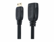 Startech 5in Mini HDMI to HDMI Adapter, 4K High Speed HDMI Adapter, 4K 30Hz Ultra HD High Speed HDMI Adapter, HDMI 1.4, Gold Plated Connectors, UHD Mini HDMI Adapter 4K, Black - Mini HDMI to HDMI Conv