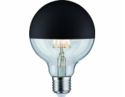Paulmann LED žárovka G95 zrcadlová 6W 230V 520lm E27 2700K matná černá stmívatelná